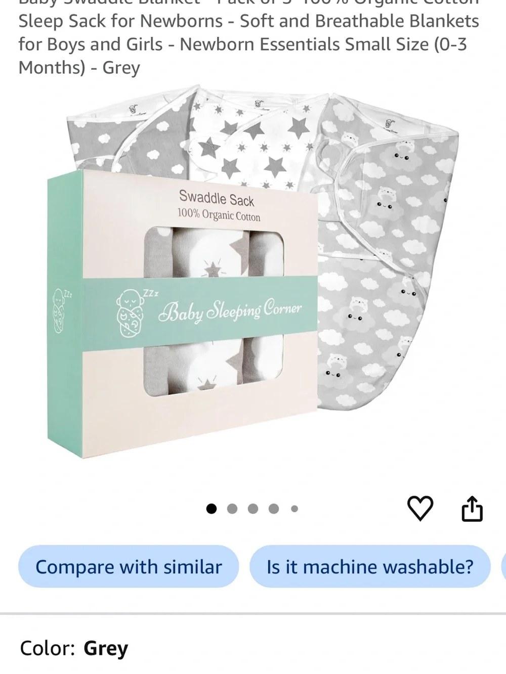 Baby Swaddle Sack organic cotton